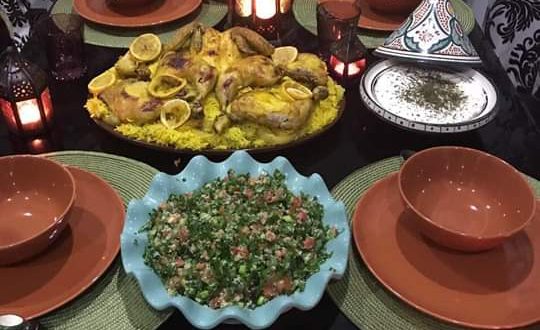 مائدة إفطار من المغرب العربي