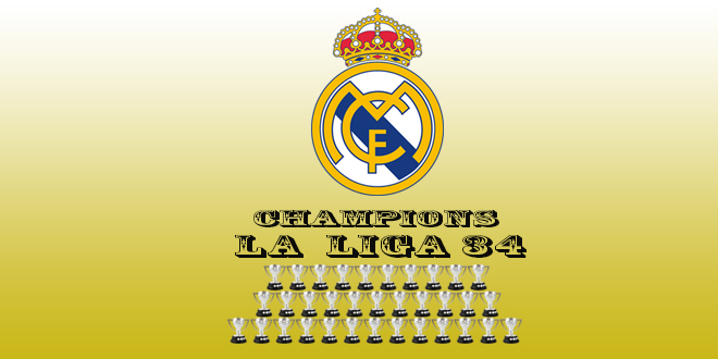 الدوري الإسباني … ريال مدريد يتوج باللقب 34 في تاريخه